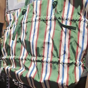 Asos/topshop Nylon Striped Tote